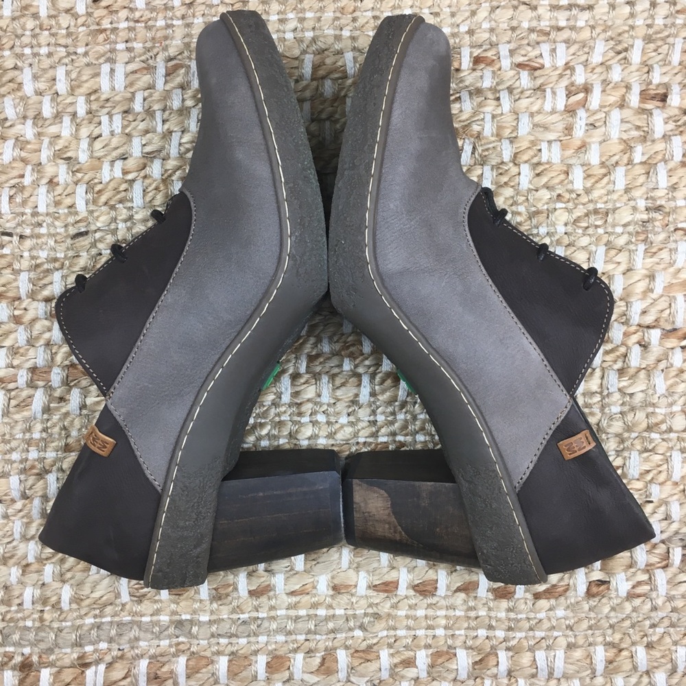 El Naturalista Leather Oxford Lace-up Booties - Picture 10 of 16